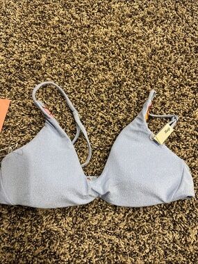 Maaji Light Blue Triangle Bikini Top
